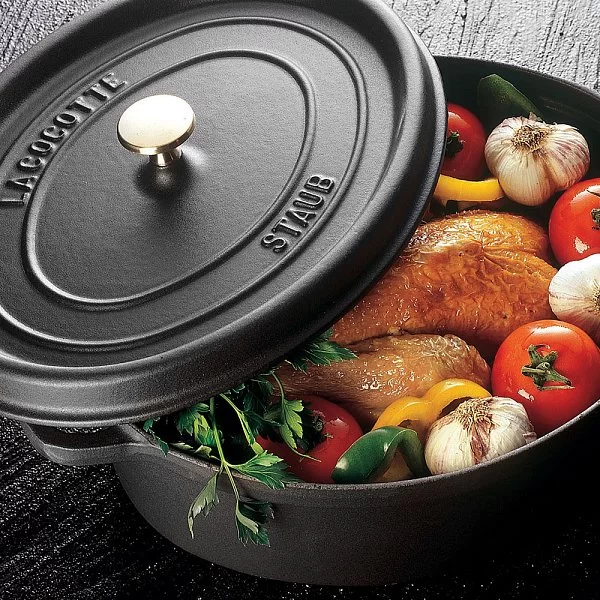 Кокот овальный черный, 3,2л, Staub, 1102725 - изобр. 13