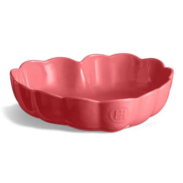 Форма для выпечки &quot;Сердце&quot; с волнистыми бортами 26,5 см, керамика, цвет розовый, Emile Henry, Франция, 476153 - изобр. 7