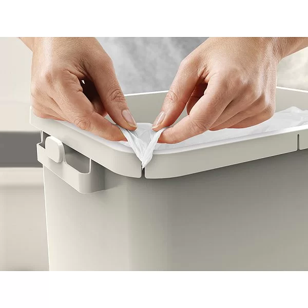 Контейнер для мусора с двумя баками Totem Pop 40 л, сталь, цвет серый, Joseph Joseph, Великобритания, 30092 - изобр. 11