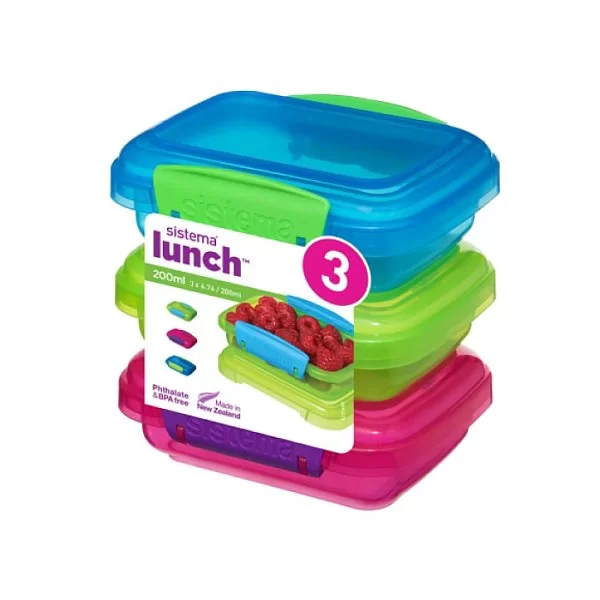 Набор из 3-х пищевых контейнеров KLIP IT+ 0,2 л, материал пластик, Sistema, Новая Зеландия, SI41524 - изобр. 7