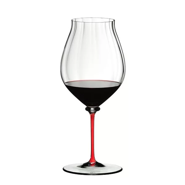 Бокал Fatto a mano Performance Pinot Noir 830 мл, хрусталь, красная ножка, ручная работа, Riedel, Австрия, 4884/67R - изобр. 7