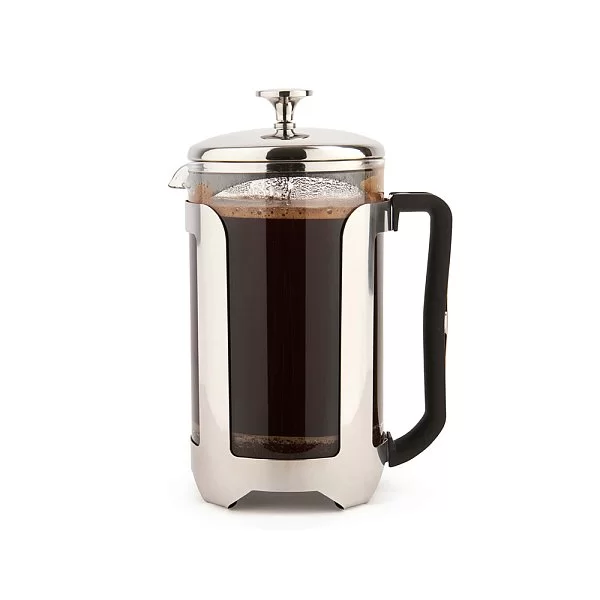 Кофейник френч-пресс La Cafetiere 1,5 л, нержавеющая сталь+стекло, Kitchen Craft, Великобритания, LCROMA12CPSIL - изобр. 8