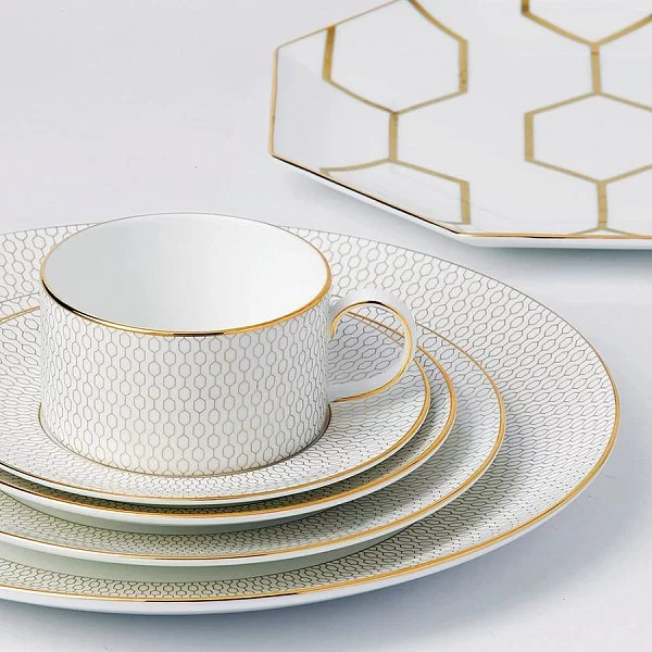 Чайная пара Arris 220 мл, материал фарфор, цвет белый, Wedgwood, Великобритания, 40007548 - изобр. 12