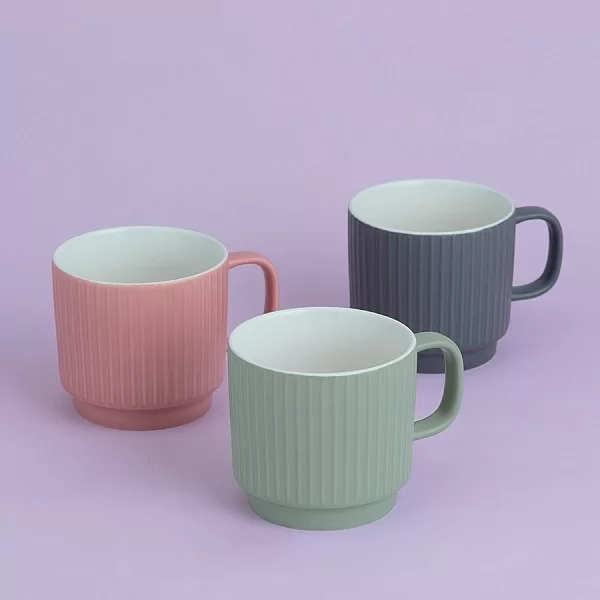 Кружка Embossed 355 мл, фарфор, цвет зеленый, Mason Cash, Великобритания, 2002.103 - изобр. 8