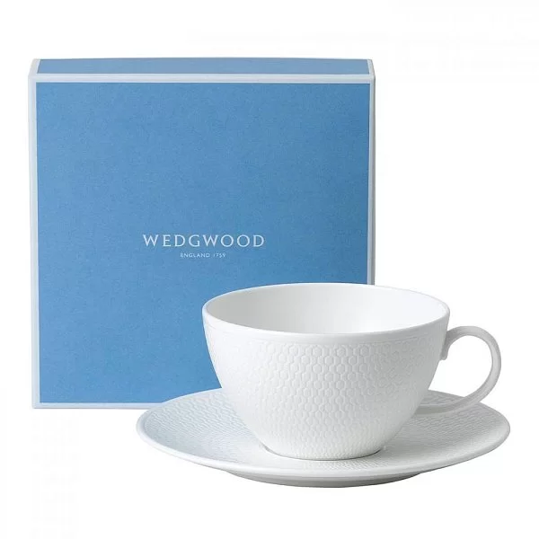 Чайная пара Gio 260 мл, материал фарфор, цвет белый, Wedgwood, Великобритания, WGW-40023843 - изобр. 10