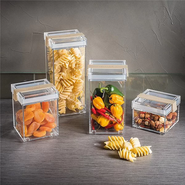 Контейнер пластиковый с крышкой Click&Fresh L объем 1,15 л, цвет белый, Guzzini, Италия, 16920211 - изобр. 9