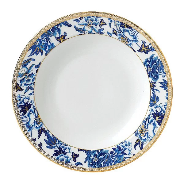 Тарелка суповая Hibiscus 15 см материал фарфор, цвет синий, Wedgwood, Великобритания, 40003899 - изобр. 7