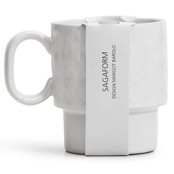 Кружка Coffee and More, 250 мл, керамика, цвет белый, SagаForm, Швеция, 5017874 - изобр. 9