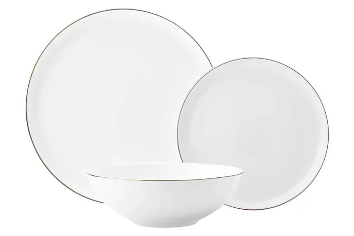 Обеденный набор на 4 персоны "Кашемир Голд" фарфор, 12 предметов, цвет белый, Maxwell & Williams, MW583-EF0122 - изобр. 7