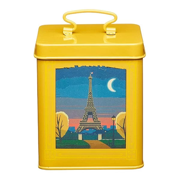 Емкость для хранения сыпучих продуктов World of Flavours 11x11x14 см, карбоновая сталь, цвет желтый, Kitchen Craft, Великобритания, WFCANYEL - изобр. 7