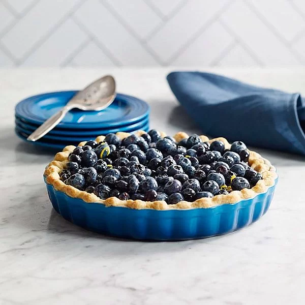 Форма для выпечки рифленая круглая 28 см, материал керамика, цвет синий, Le Creuset, Франция, 91015928310100 - изобр. 8