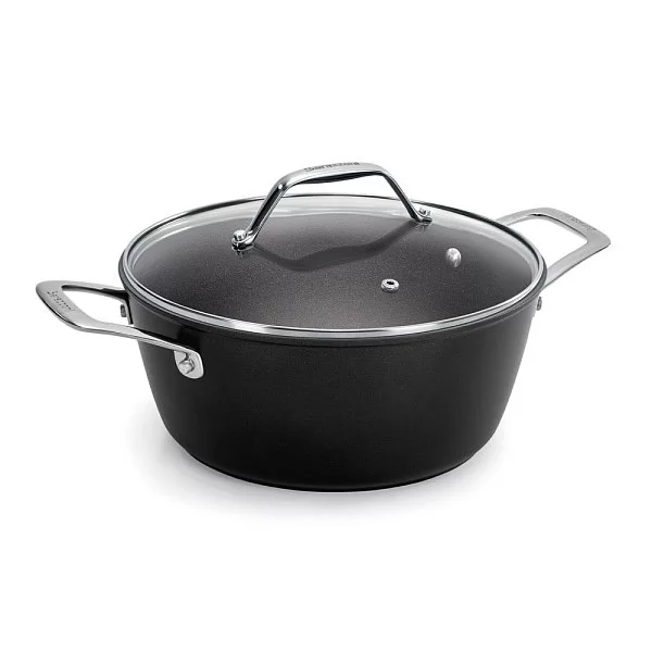 Кастрюля с крышкой Black Titan 4,1 л, диаметр 24 см, кованый алюминий, Barazzoni, Италия, 85560202498 - изобр. 7
