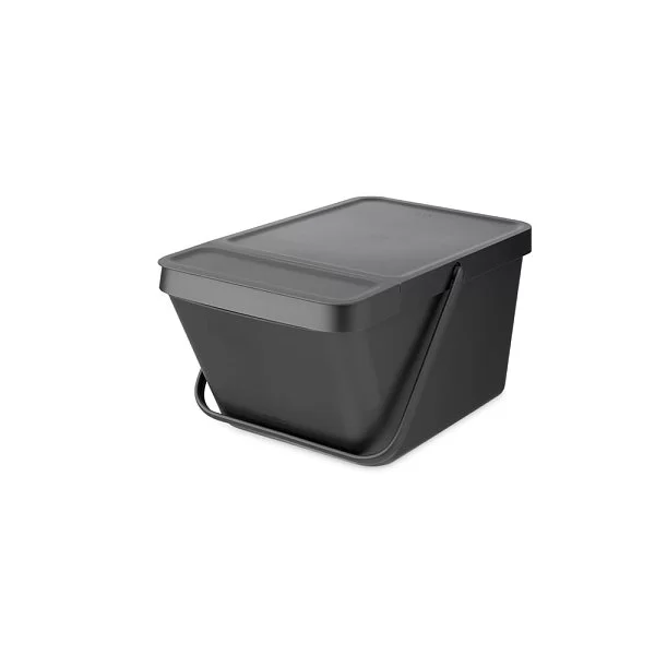 Ведро для мусора SORT&GO Stackable 20 л, пластик, цвет темно-серый, Brabantia, Бельгия, 277726 - изобр. 7