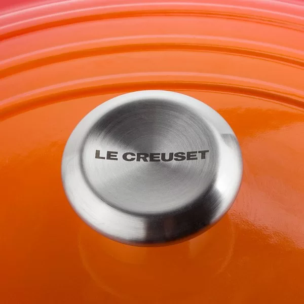 Казан La Marmite с крышкой 32 см, объем 7 л, материал чугун, цвет оранжевый, Le Creuset, Франция, 21114320900430 - изобр. 11