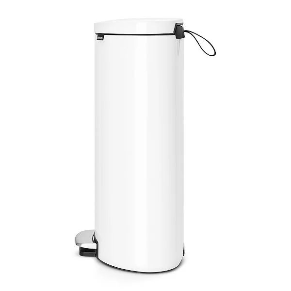 Мусорный бак эргономичный FlatBack+, 40л, белый, Brabantia, 485244 - изобр. 8