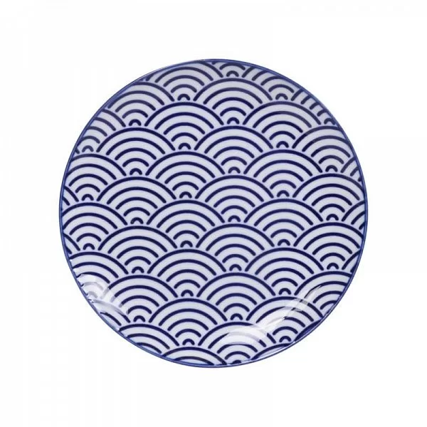 Тарелка десертная Nippon 16 см фарфор, цвет голубой, Tokyo Design, Япония, 16018 - изобр. 7