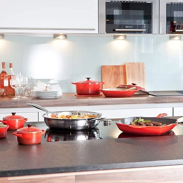 Сковорода 28 см, 3-х слойная нержавеющая сталь, цвет стальной, Le Creuset, Франция, 96200228001100 - изобр. 11
