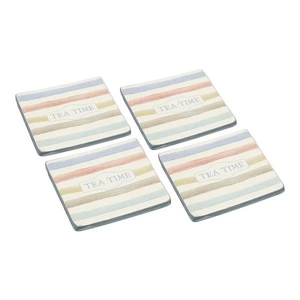 Набор подставок под горячее Classic Collection 10x10 см, керамика, Kitchen Craft, Великобритания, KCCCCOAST4 - изобр. 7