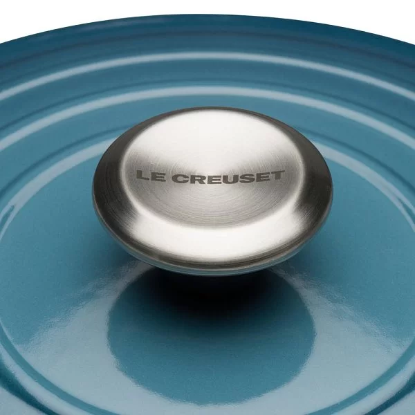 Кастрюля с крышкой 26 см, объем 5,3 л, материал чугун, цвет лазурный, Le Creuset, Франция, 21177266422430 - изобр. 9