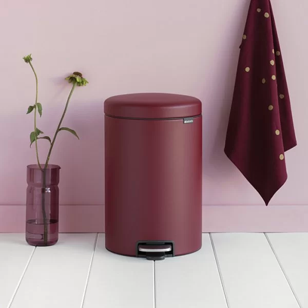 Мусорный бак с педалью NewIcon, 20л, минерально-бордовый, Brabantia, 115905 - изобр. 11