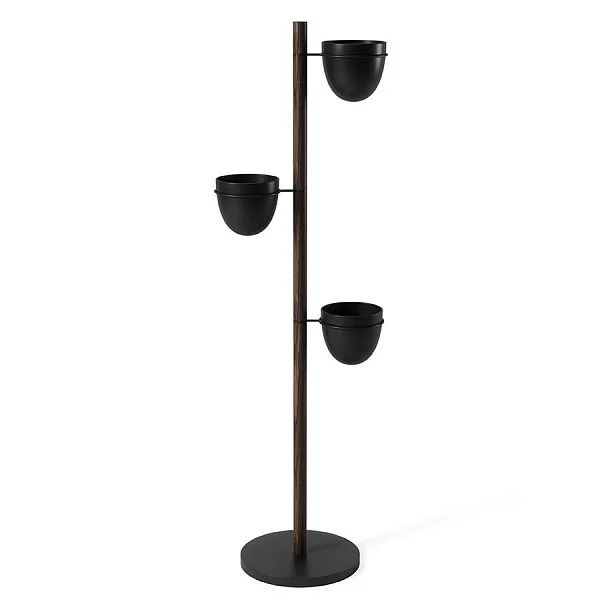 Подставка для цветов Floristand Planter с 3-мя горшками, бук, цвет темный орех, Umbra, Канада, 1013880-048 - изобр. 7