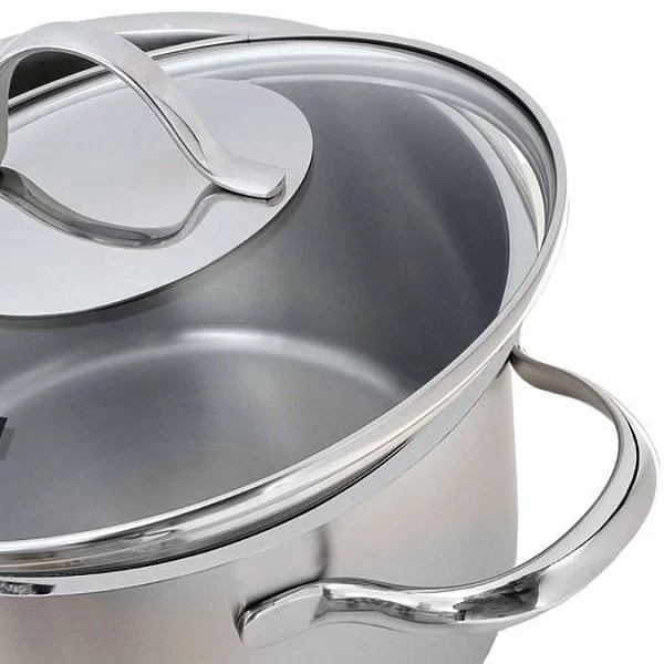 Кастрюля низкая из нержавеющей стали с крышкой Paris 3,9 л диаметр 24 см, Fissler, Германия, 212424 - изобр. 9