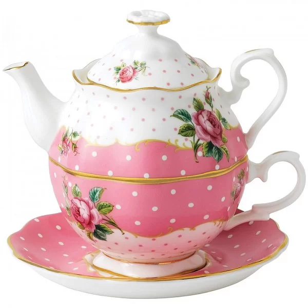 Чайный набор на 1 персону Cheeky Pink объем 500 мл, материал фарфор, Royal Albert, Великобритания, CHEPNK26585 - изобр. 7