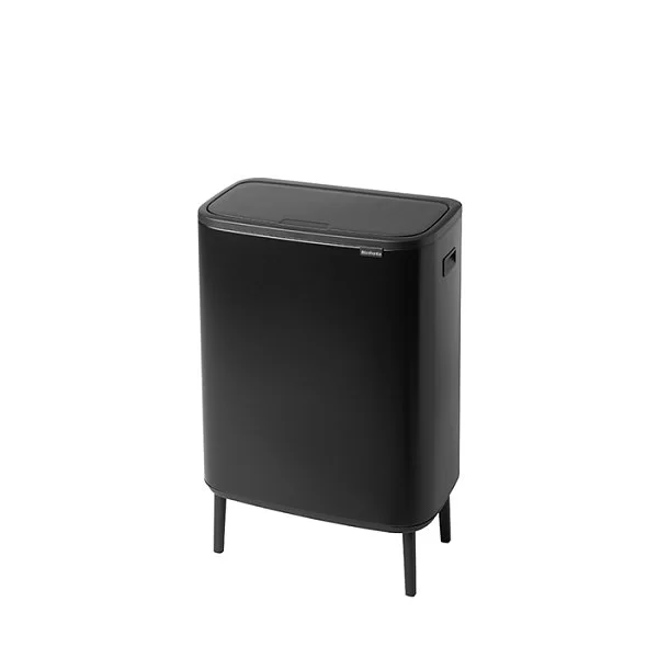 Мусорный бак 2-х секционный TOUCH BIN BO HI объем 2х30 л, цвет черный матовый, материал нержавеющая сталь, Brabantia, Бельгия, 130625 - изобр. 8
