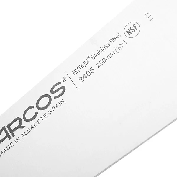 Нож кухонный разделочный 25 см нержавеющая сталь Nitrum, серия Colour-prof, Arcos, 2405 - изобр. 8