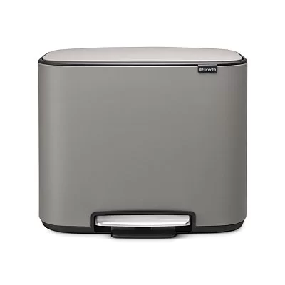 Контейнер для мусора с двумя баками Totem Max 60 л, 36,5х81х39,5 см, низкоуглеродистая сталь, цвет графит, Joseph Joseph, Великобритания, 30062 - изобр. 45