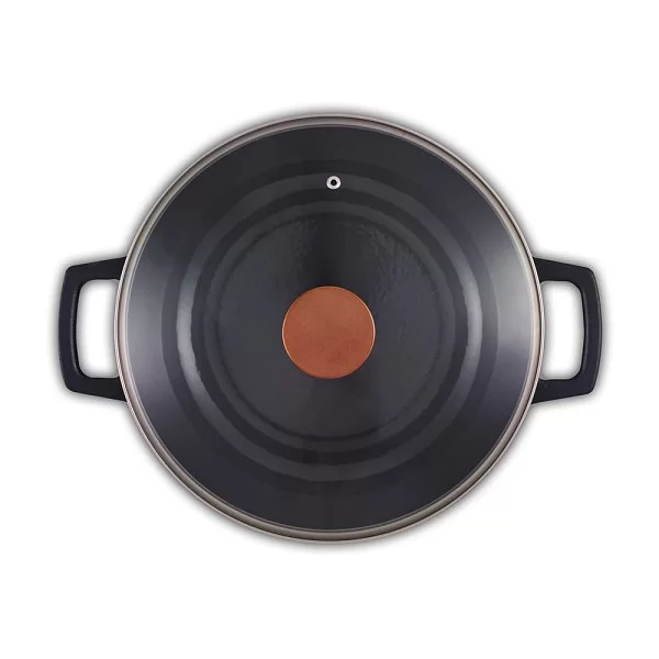 Сковорода-вок Nori 30 см, объем 3 л, материал чугун+стекло, BEKA, Бельгия, 15140304 - изобр. 9