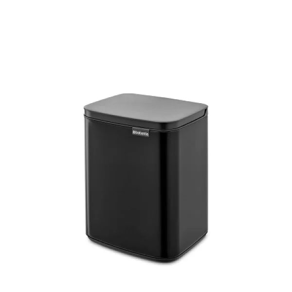 Мусорный бак Bo 7 л, 32x24x21 см, нержавеющая сталь, цвет черный матовый, Brabantia, Бельгия, 222900 - изобр. 7