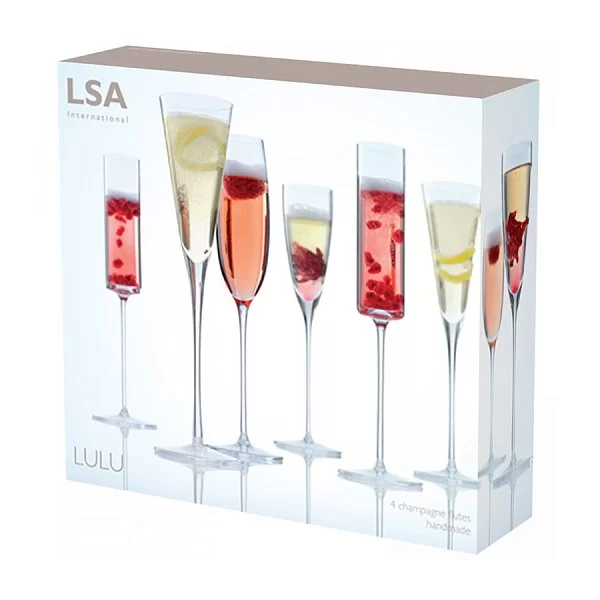 Бокалы для шампанского LuLu, 0,15 - 0,175л, 4 шт, LSA, G1070-00-301 - изобр. 12