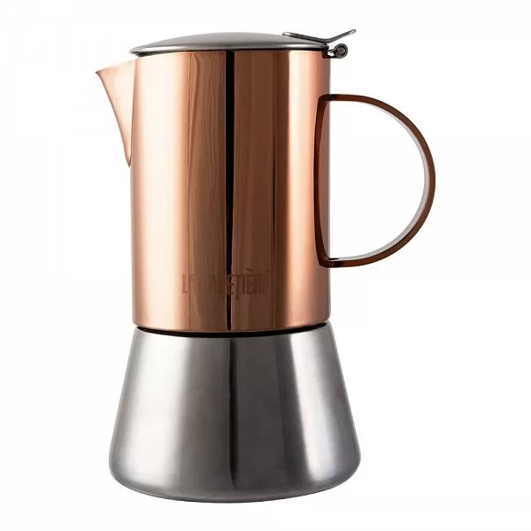 Гейзерная кофеварка La Cafetière объем 200 мл, сталь + медь, цвет медный, Kitchen Craft, Великобритания, 5187804 - изобр. 7
