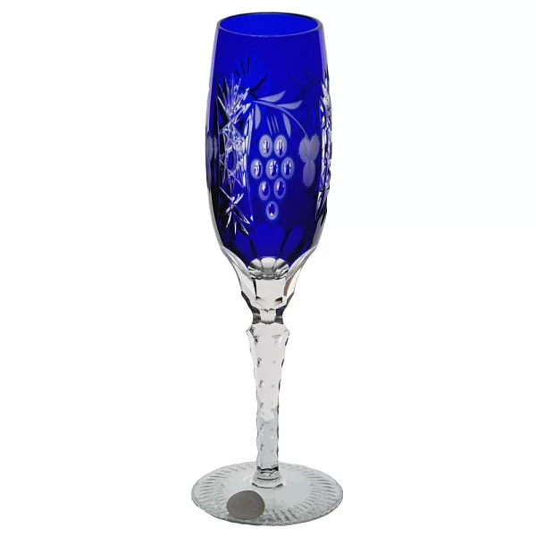 Фужер хрустальный для шампанского Grape 180 мл, цвет синий, Ajka Crystal, Венгрия, 1/cobaltblue/64582/51380/48359 - изобр. 7