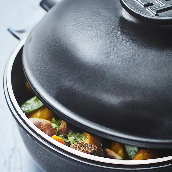 Кастрюля керамическая Delight 4 л индукционная диаметр 26,5 см, цвет графит, Emile Henry, Франция, 776640 - изобр. 13