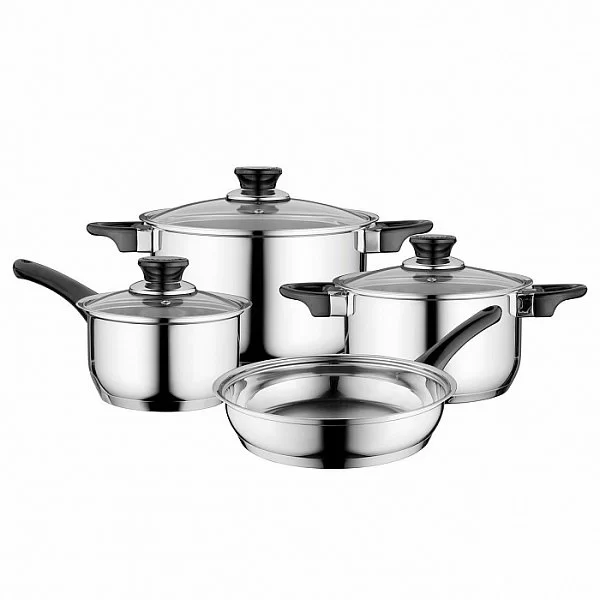 Набор посуды Gourmet, 7 предметов, цвет стальной, нержавеющая сталь, Berghoff, Бельгия, 1100243 - изобр. 7