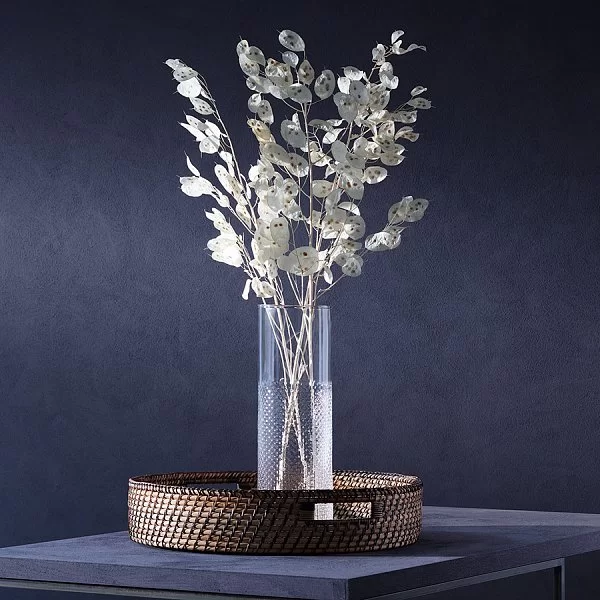 Ваза для цветов Wicker 13х40 см, выдувное стекло, LSA International, Великобритания, G1645-40-148 - изобр. 9
