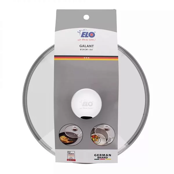 Крышка стеклянная Galant 24 см, ELO, Германия, 73024 - изобр. 9