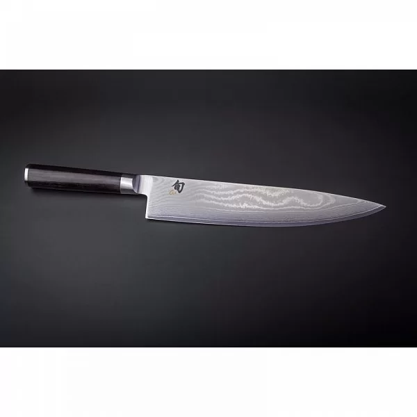 Нож кухонный поварской Gyuto длина лезвия 26,7 см, сталь VG-MAX в обкладках из дамаска, Kai, Япония, DM-0707 - изобр. 14