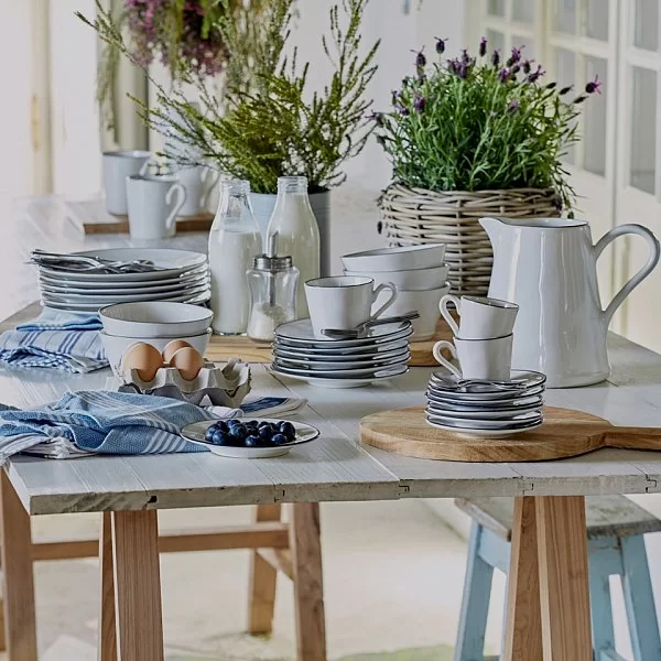 Чаша Beja 450 мл, материал керамика, цвет белый + синий, Costa Nova, Португалия, ATS141-BLU(ATS141-00721C) - изобр. 8