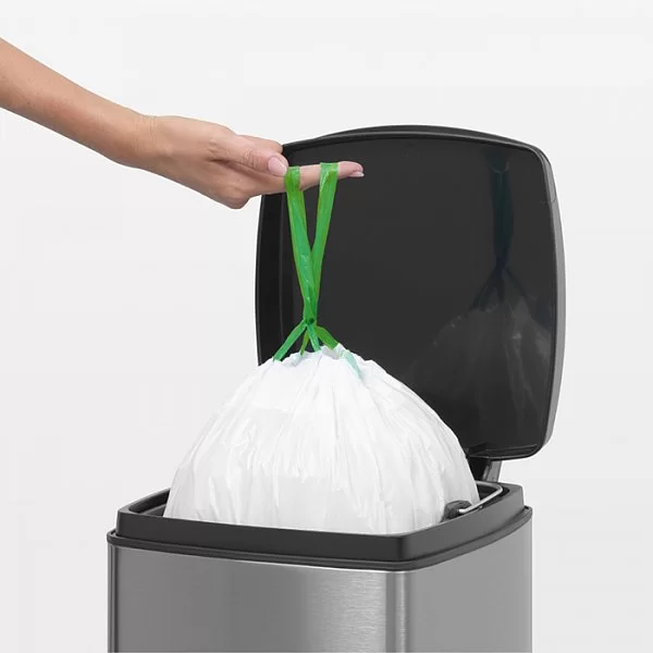 Мусорный бак эргономичный Pedal Bin, 25л, матовая сталь, Brabantia, 369407 - изобр. 12