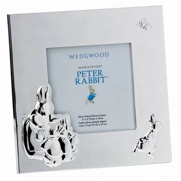Фоторамка Peter Rabbit 9х9 см, посеребрение, материал металл + стекло, Wedgwood, Великобритания, 40002993 - изобр. 7