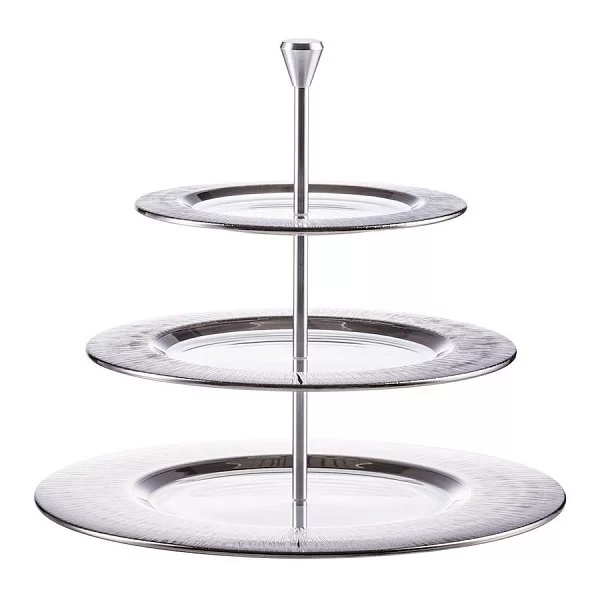 Этажерка для пирожных Ravi Platin 35x32,5 см, хрусталь, цвет платина, Eisch, Германия, 75851603 - изобр. 7