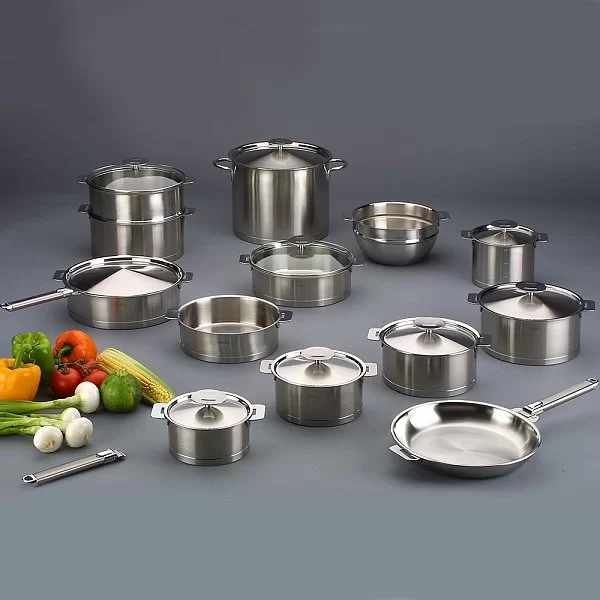 Сковорода Strate 22 см, матовая нержавеющая сталь 18/10, Cristel, Франция, P22QL - изобр. 11