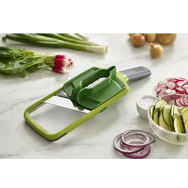 Терка с держателем для продуктов Mandoline 10,2х6,8х30,5 см, пластик ABS, цвет зеленый, Joseph Joseph, Великобритания, 20141 - изобр. 9
