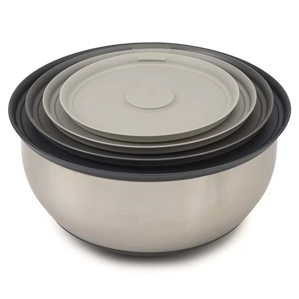 Набор из 4-х мисок с крышками Nest Prep цвет металик, материал нержавеющая сталь, Joseph Joseph, Великобритания, 95025 - изобр. 7