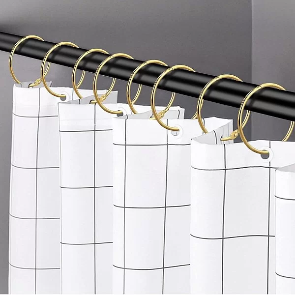 Набор из 12 крючков для шторки &quot;O&quot; Type Hooks Brass 5,5х5,5 см, металл, Carnation Home Fashions, США, SLM-O/64 - изобр. 10