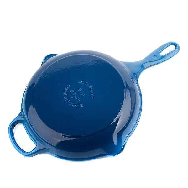 Сковорода с толстым дном 23 см, эмалированный чугун, цвет синий, Le Creuset, Франция, 20182232000422 - изобр. 9