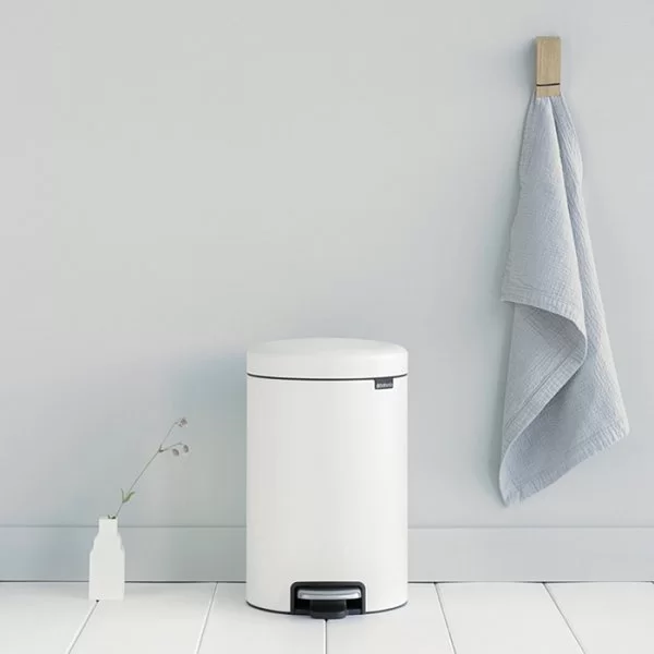 Мусорный бак с педалью NewIcon, 12л, минерально-белый, Brabantia, 113789 - изобр. 10